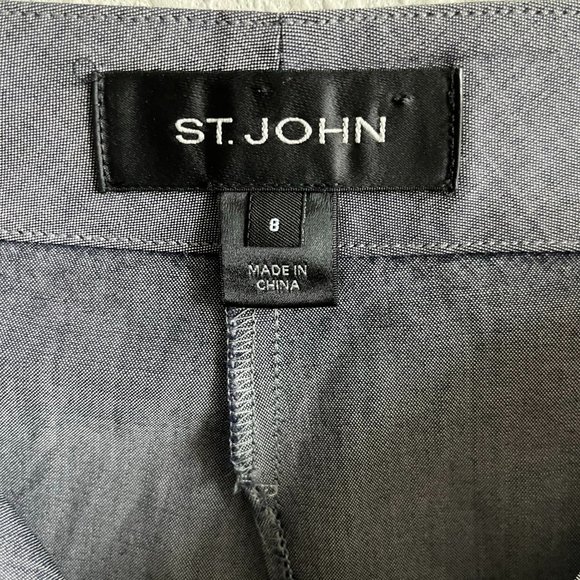 St. John's Women's Dark Grey Straight Leg Pants Size 8 - Picture 9 of 11